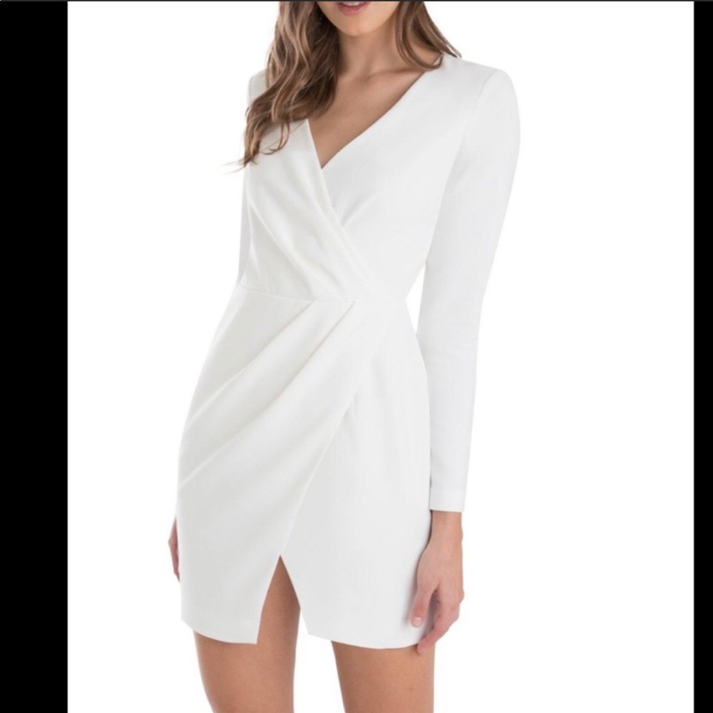 Black Halo White Carie Dress